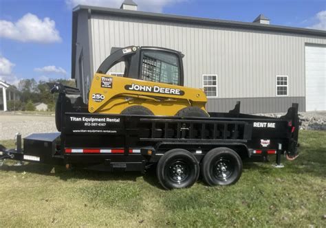 skid steer and trailer package|mini skid steer dump trailer.